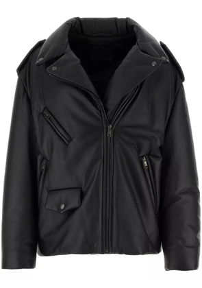 Prada padded leather jacket - Black