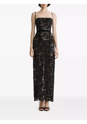 2310 STUDIO lace-insert sleeveless maxi dress - Black