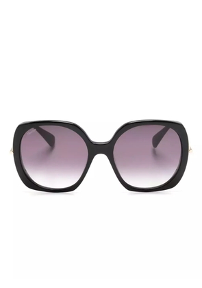 Max Mara Eyewear logo-print oversize-frame sunglasses - Black