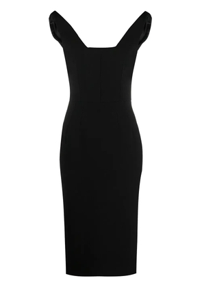 Dolce & Gabbana sleeveless wool midi dress - Black