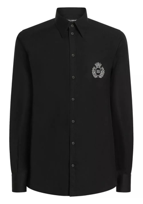Dolce & Gabbana logo-appliqué shirt - Black