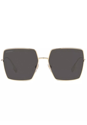 Burberry Eyewear Daphne check-detail sunglasses - Gold