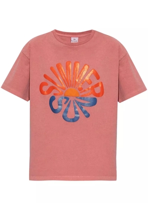 PS Paul Smith slogan-print cotton T-shirt - Red