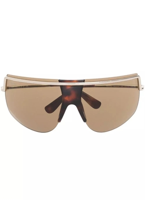 Max Mara Eyewear oversized frameless sunglasses - Brown
