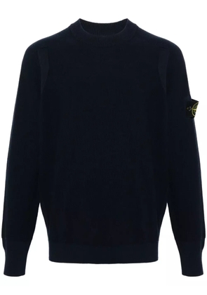 Stone Island Compass-badge cotton jumper - Blue