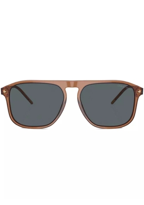 Giorgio Armani oversize-frame sunglasses - Brown