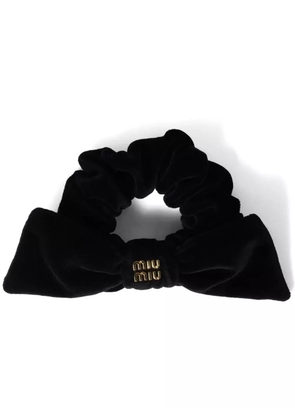 Miu Miu velvet scrunchie - Black