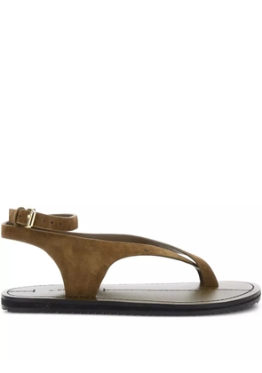 A.EMERY Millar suede ankle-strap sandals - Brown