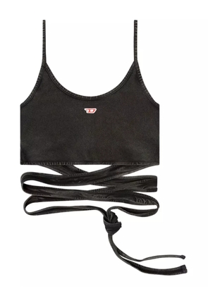 Diesel T-Leya-Tail-R1 strap-detail top - Black