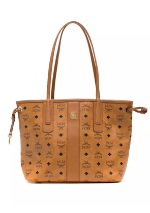 MCM small Liz monogram-pattern tote bag - Brown
