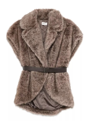 P.A.R.O.S.H. belted gilet - Brown