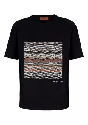 Missoni wave-pattern T-shirt - Black