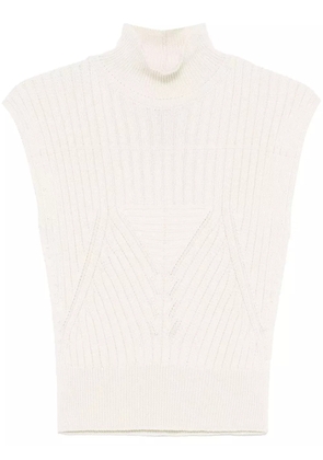 Rick Owens high-neck vest - Neutrals