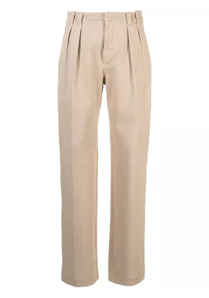 Brunello Cucinelli Tinto pleated boyfriend jeans - Brown