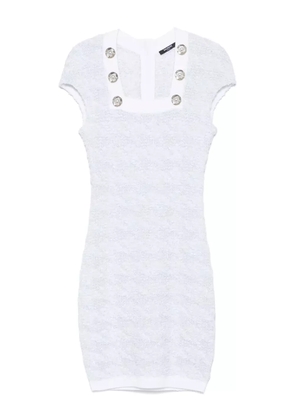 Balmain tweed mini dress - Blue