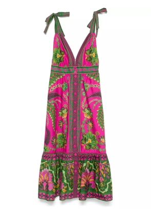 FARM Rio Ana Tapestry midi dress - Pink