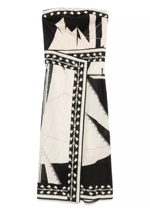 Johanna Ortiz Sailboats Pontoon Afternoon midi dress - Neutrals