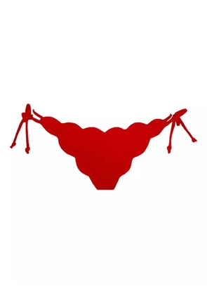 Marysia Mott scalloped-trim bikini bottoms - Red