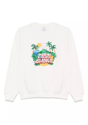 Casablanca Casa Beach Wave sweatshirt - White