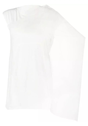 Rick Owens draped scarf-detail top - White