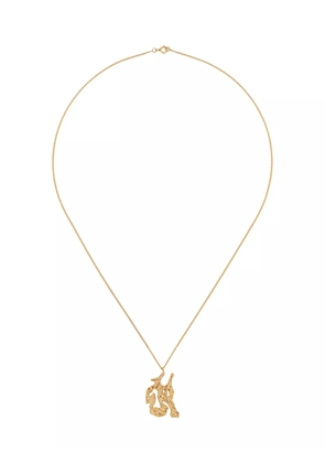 LOVENESS LEE snake Chinese zodiac necklace - Gold