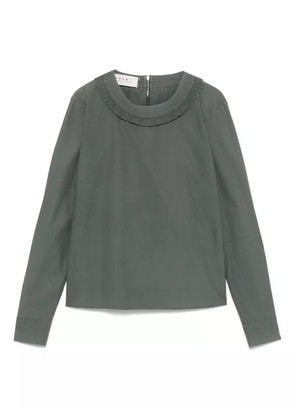 Marni Pre-Owned 2011 ruffled-trim blouse - Green