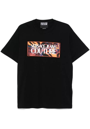Versace Jeans Couture logo-patch T-shirt - Black