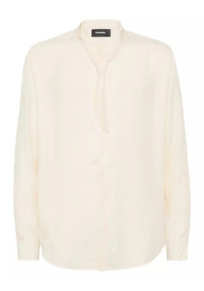 DSQUARED2 silk-satin shirt - Neutrals