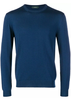 Zanone round neck sweater - Blue