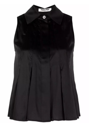 Max & Moi sleeveless silk blouse - Black