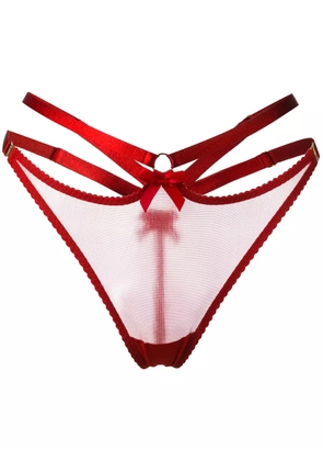 Bordelle harness thong - Red