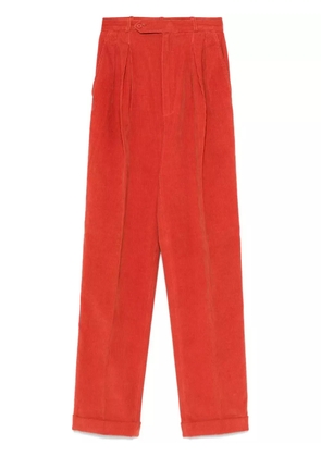 Saint Laurent Pre-Owned 1970s curduroy trousers - Red
