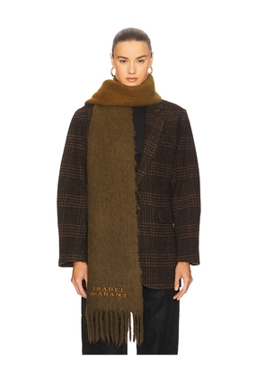 Isabel Marant Firna Scarf in Tan.