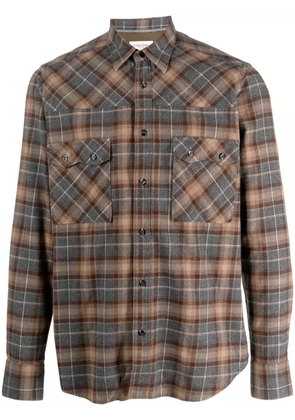 Tintoria Mattei plaid-check cotton shirt - Neutrals