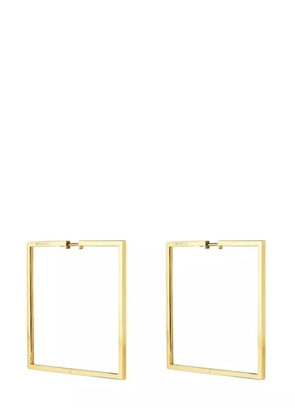 Cadar 18kt yellow gold Foundation square hoop earrings