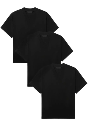 FEAR OF GOD ESSENTIALS V-neck T-shirt (pack of three) - Black