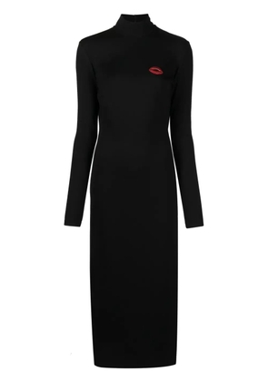 David Koma open-back jersey midi dress - Black