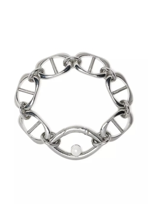 Capsule Eleven Eye Opener chain pearl bracelet - Silver