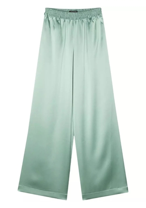 Gianluca Capannolo Antonella satin finish palazzo pants - Green