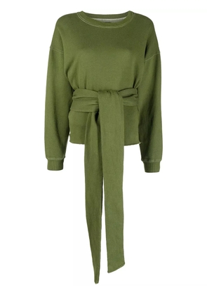 La Detresse tied-waist jumper - Green