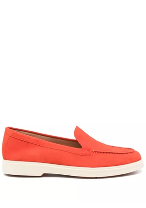 Santoni suede loafers - Red