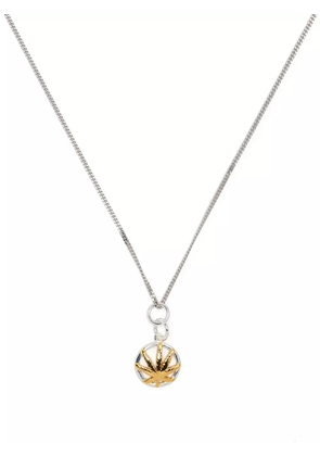 True Rocks marijuana leaf pendant necklace - Silver