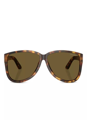 Miu Miu Eyewear tortoiseshell logo-plaque sunglasses - Green