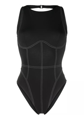 Noire Swimwear open-back one-piece swimsuit - Black