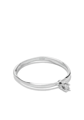 Wouters & Hendrix Gold 18kt white gold Diamond ring - Silver