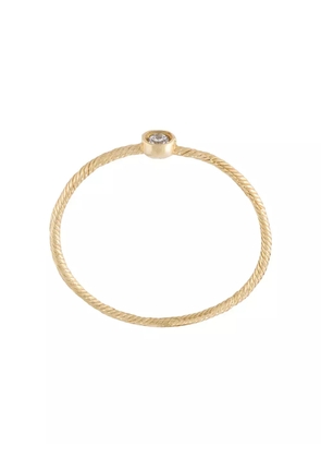 Wouters & Hendrix Gold single diamond ring - Metallic