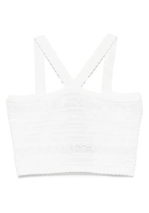 TWINSET ribbed top - White