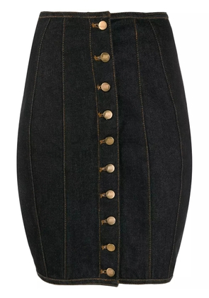 Jean Paul Gaultier Pre-Owned 1992 denim corset skirt - Black