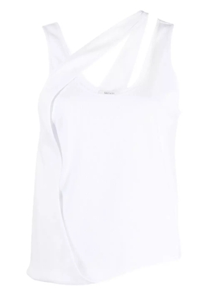 Gauchère Mirror ribbed tank top - White