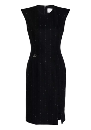 Genny pinstriped bodycon midi dress - Blue